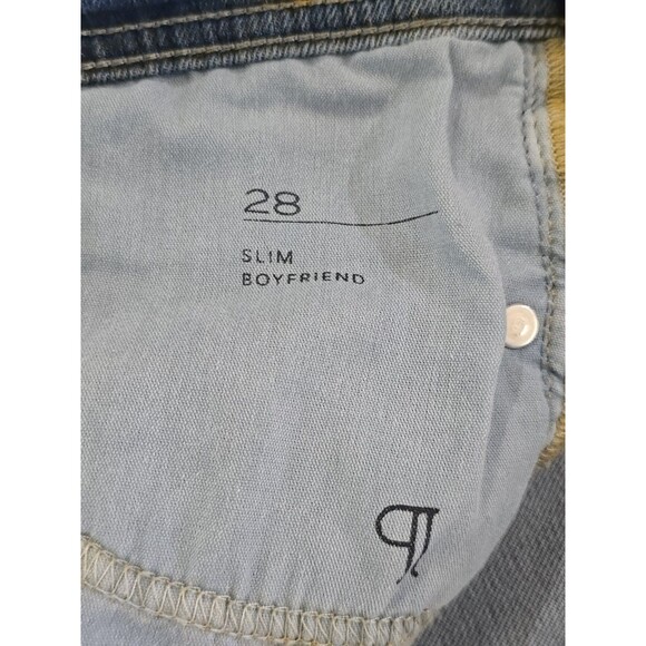 Anthropologie Pilcro Slim Boyfriend Jeans Womens Size 28 Mid Rise - Picture 7 of 13